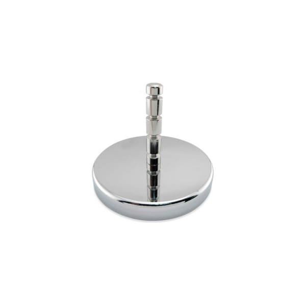 Master Magnetics Ceramic Hang-It Magnet RB80POST w/Attached Grooved Post 95 Lbs. Pull Chrome Plating - Pkg Qty 12